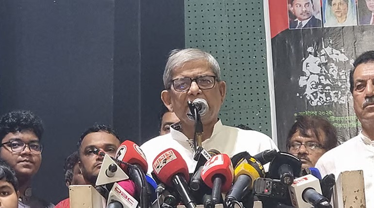 গণতন্ত্রে ফেরার একমাত্র পথ অবাধ নির্বাচন: মির্জা ফখরুল